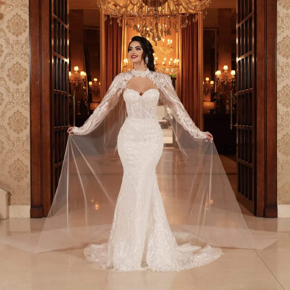 Mermaid Wedding Dress cu maneci Apriori