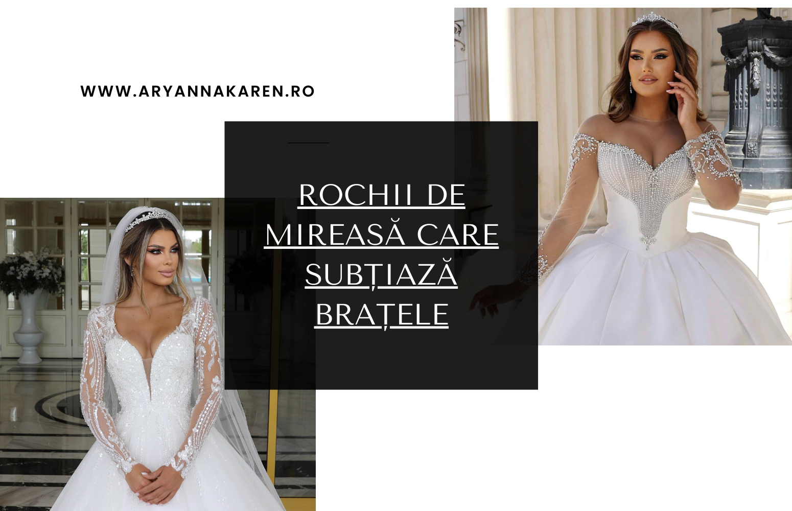 Rochii de mireasa recomandate pentru a masca bratele groase 1